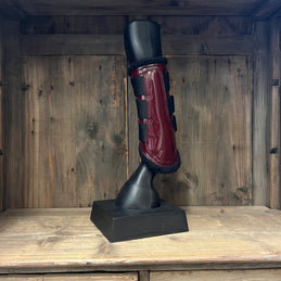 OXBLOOD GLOSS BRUSHING BOOTS