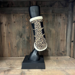 FAUX LEOPARD BRUSHING BOOTS