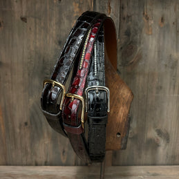 CUSTOM BELT <br/> Faux croc gloss