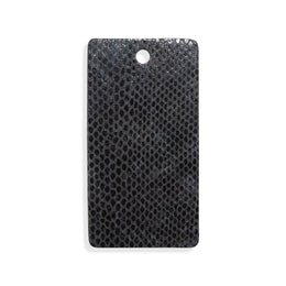 Black faux scales leather swatch for custom Celeris boots