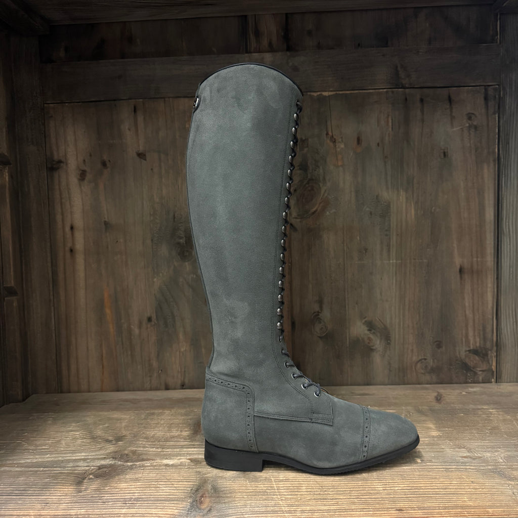 Grey Riding Boots Charcoal grey suede | Celeris Custom Riding Boots – Celeris UK