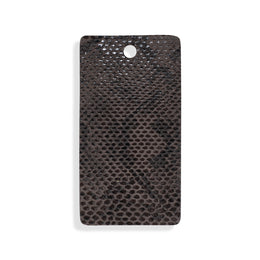 Dark grey faux scales leather swatch for custom Celeris boots