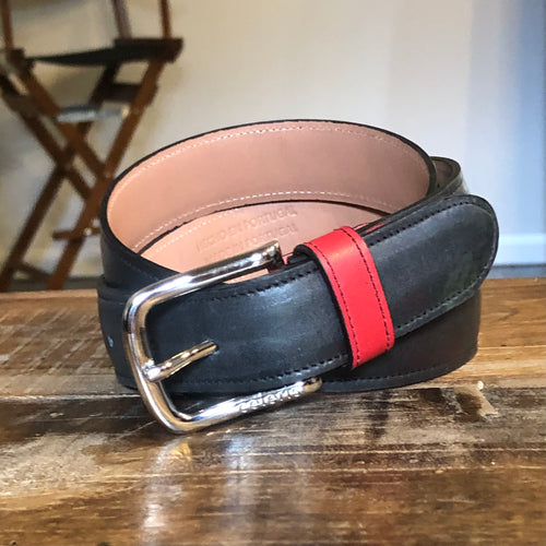 CUSTOM BELT  <br/> Black FLOWER POWER