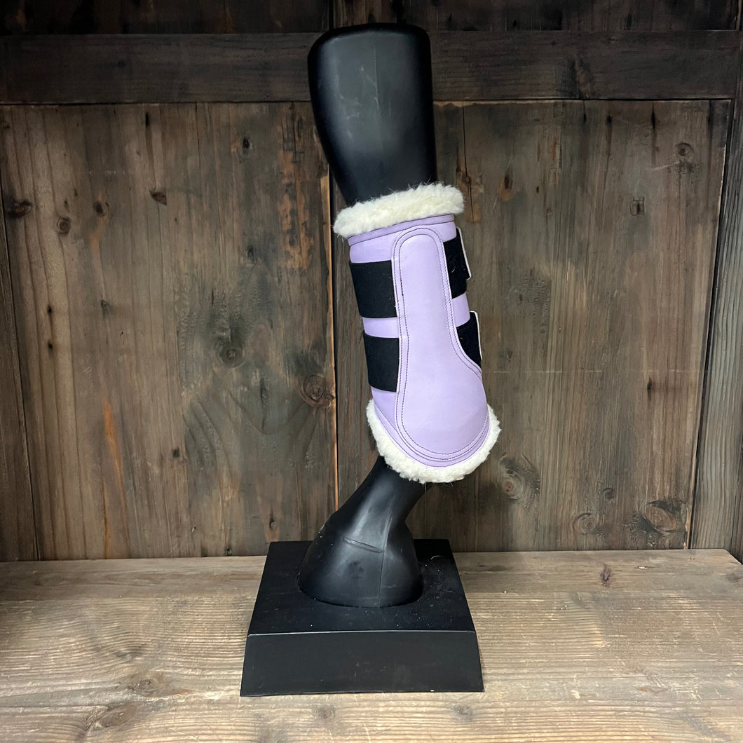 PASTEL LILAC BRUSHING BOOTS