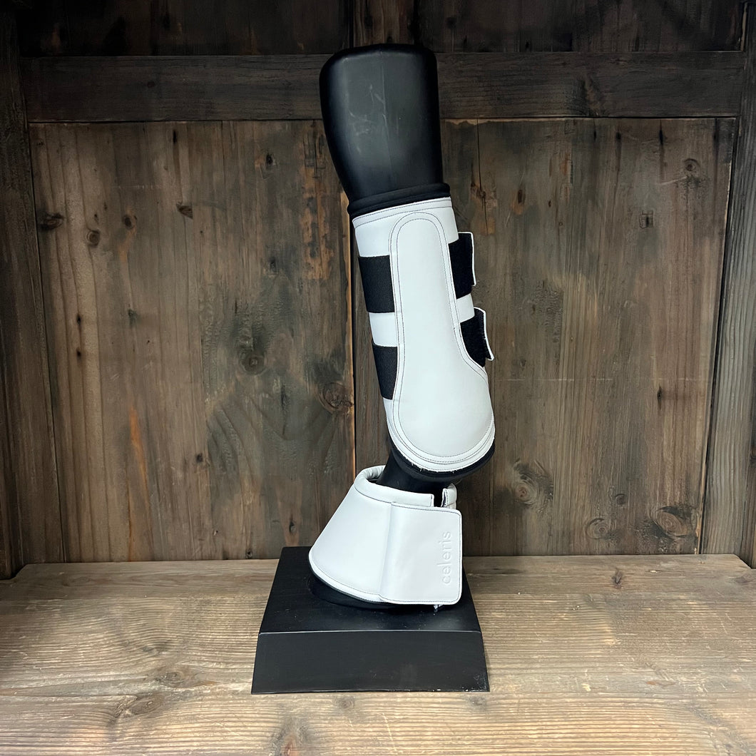WHITE BRUSHING BOOTS AND OVER REACH BOOTS