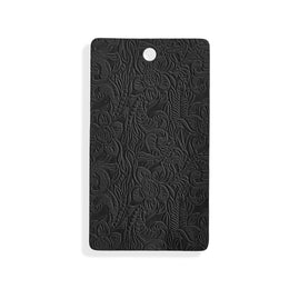 Black embossed