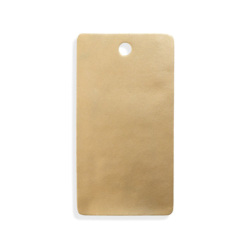 Pale gold gloss leather swatch for custom Celeris boots