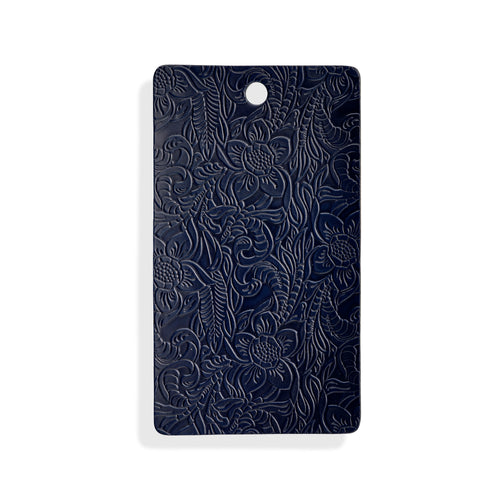 celeris custom boots | polished navy embossed