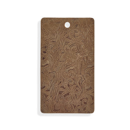 celeris custom boots | leather tan nubuck embossed