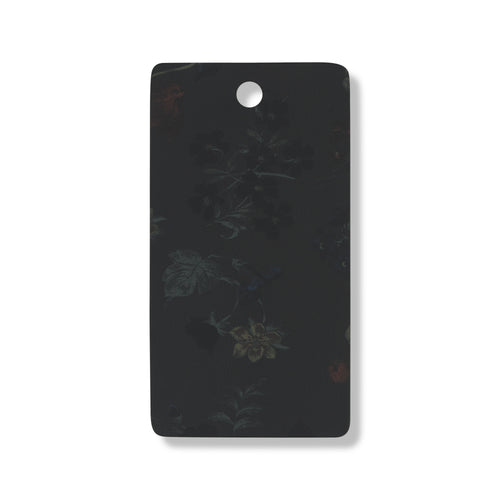Black flower power leather swatch for custom Celeris boots