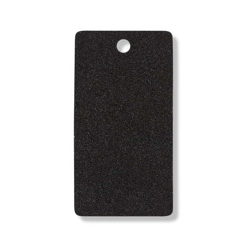 Black shimmer leather swatch for custom Celeris boots