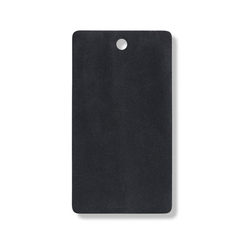 Black suede leather swatch for custom Celeris boots