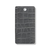 Grey matte faux croc leather swatch for custom Celeris boots