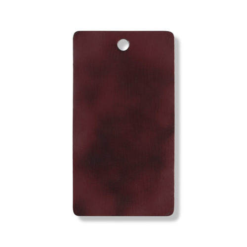 Hand-polished Bordeaux leather swatch for custom Celeris boots