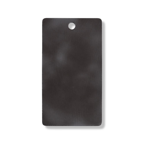Hand-polished grey leather swatch for custom Celeris boots