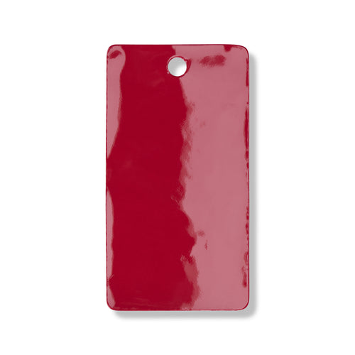 Magenta gloss leather swatch for custom Celeris boots