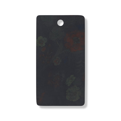 Navy flower power leather swatch for custom Celeris boots