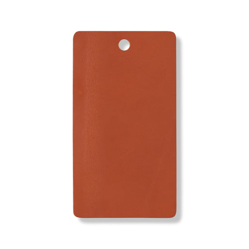 Orange leather swatch for custom Celeris boots