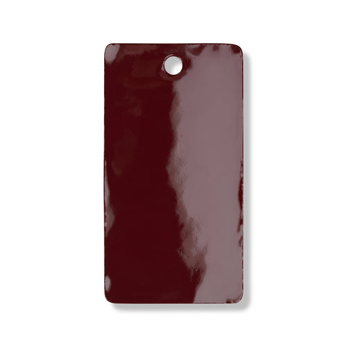 Oxblood gloss leather swatch for custom Celeris boots