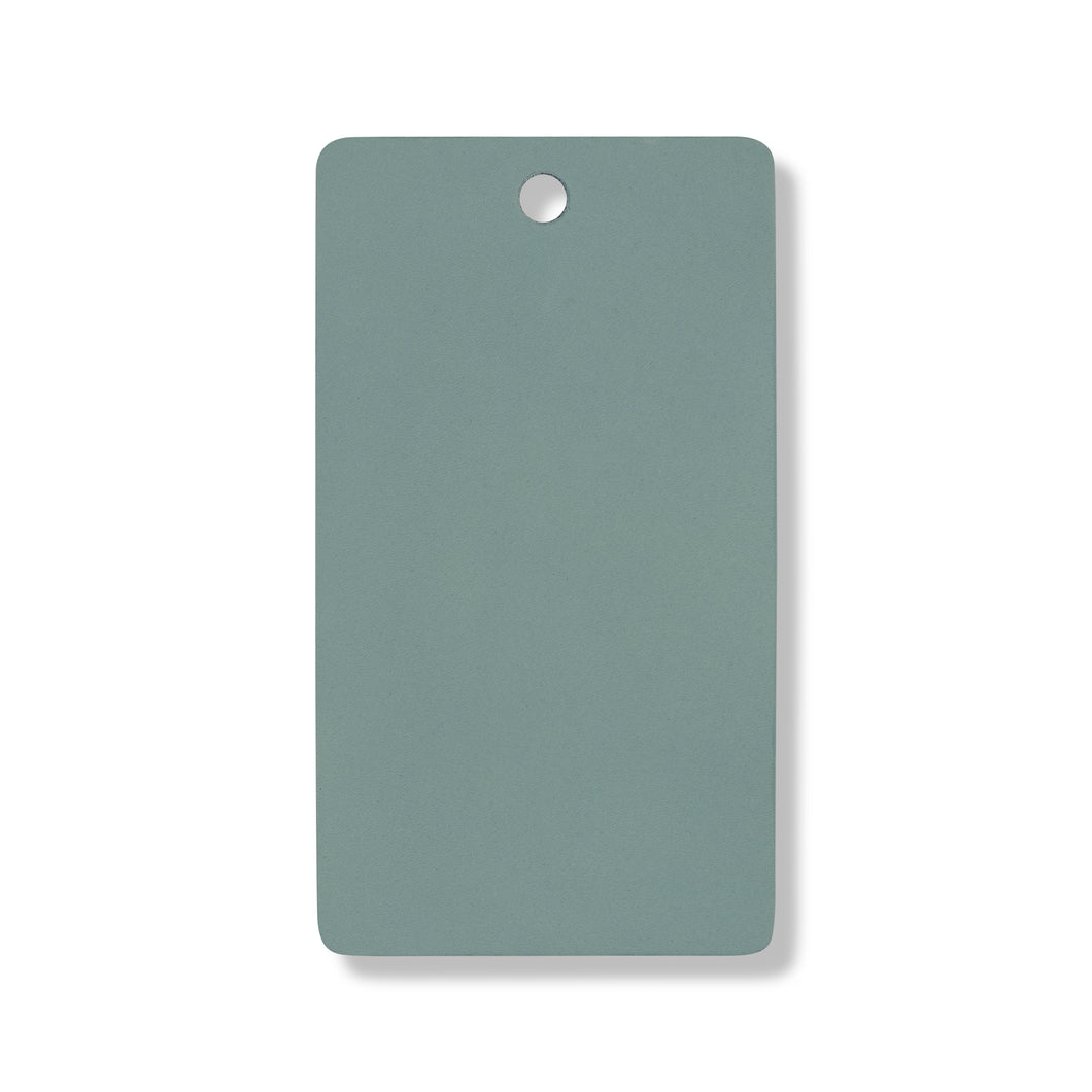 Pastel blue leather swatch for custom Celeris boots