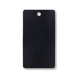 Polished black leather swatch for custom Celeris boots