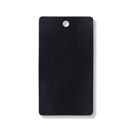 Polished black leather swatch for custom Celeris boots