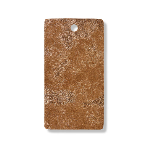 Rose gold glitter leather swatch for custom Celeris boots
