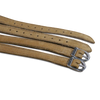 Spur straps - black faux croc gloss