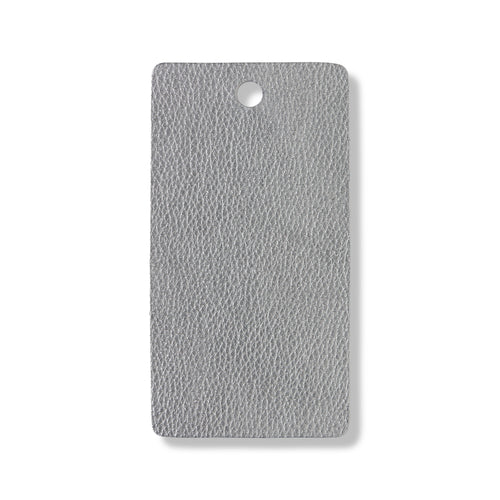 Textured Silver leather swatch for custom Celeris boots