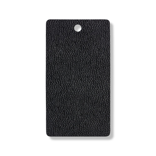 Textured black leather swatch for custom Celeris boots