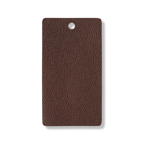 Textured dark brown leather swatch for custom Celeris boots